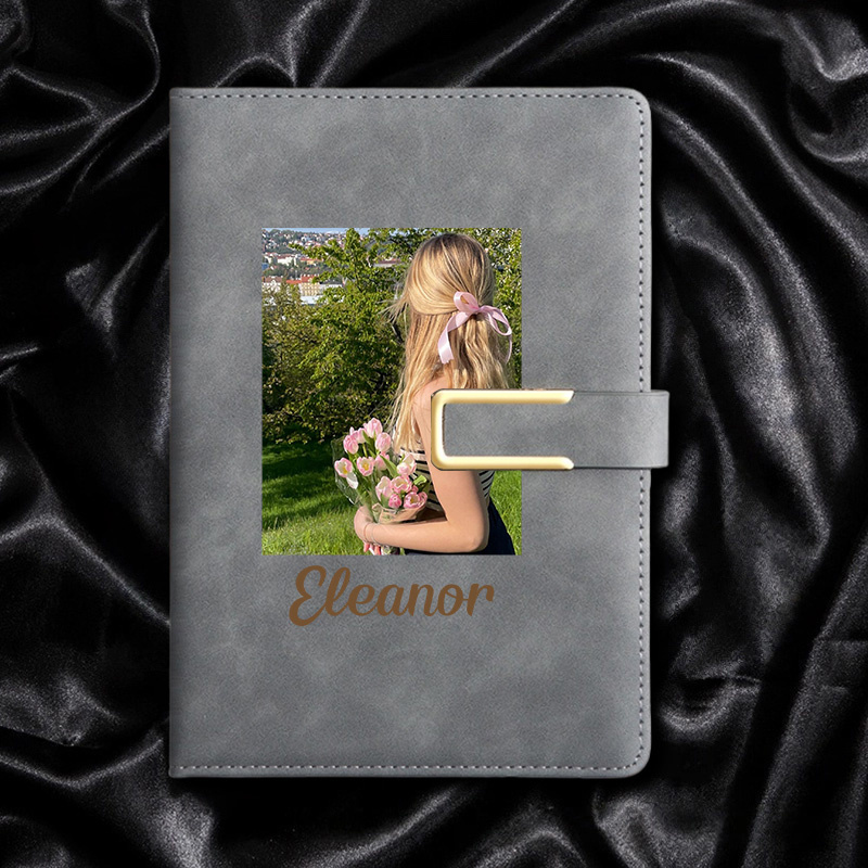 Leather Work Diary Covers - Quaderno in ecopelle personalizzabile con nome