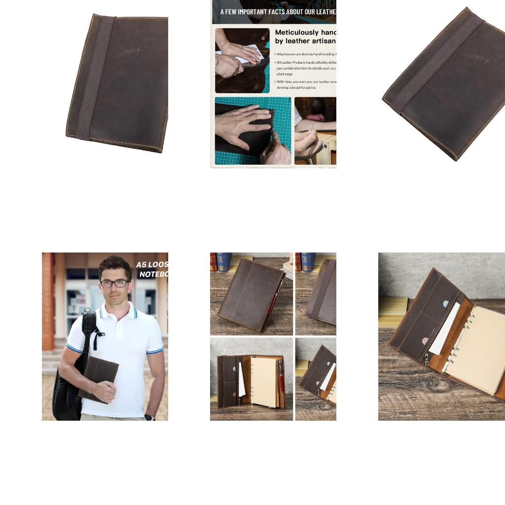 Leather Work Diary Covers - Diario in pelle per uso quotidiano
